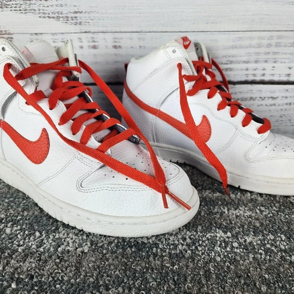 Nike Dunk Retro High White/Red Size US 8